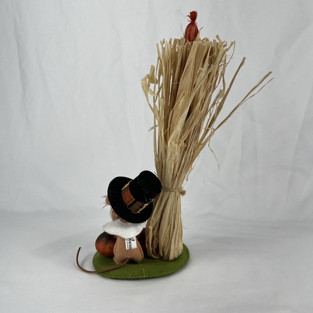 Annalee Thanksgiving Fall Harvest 2009 Pilgrim‎ Mouse Pumpkins Cornstalk 4" - Picture 4 of 8